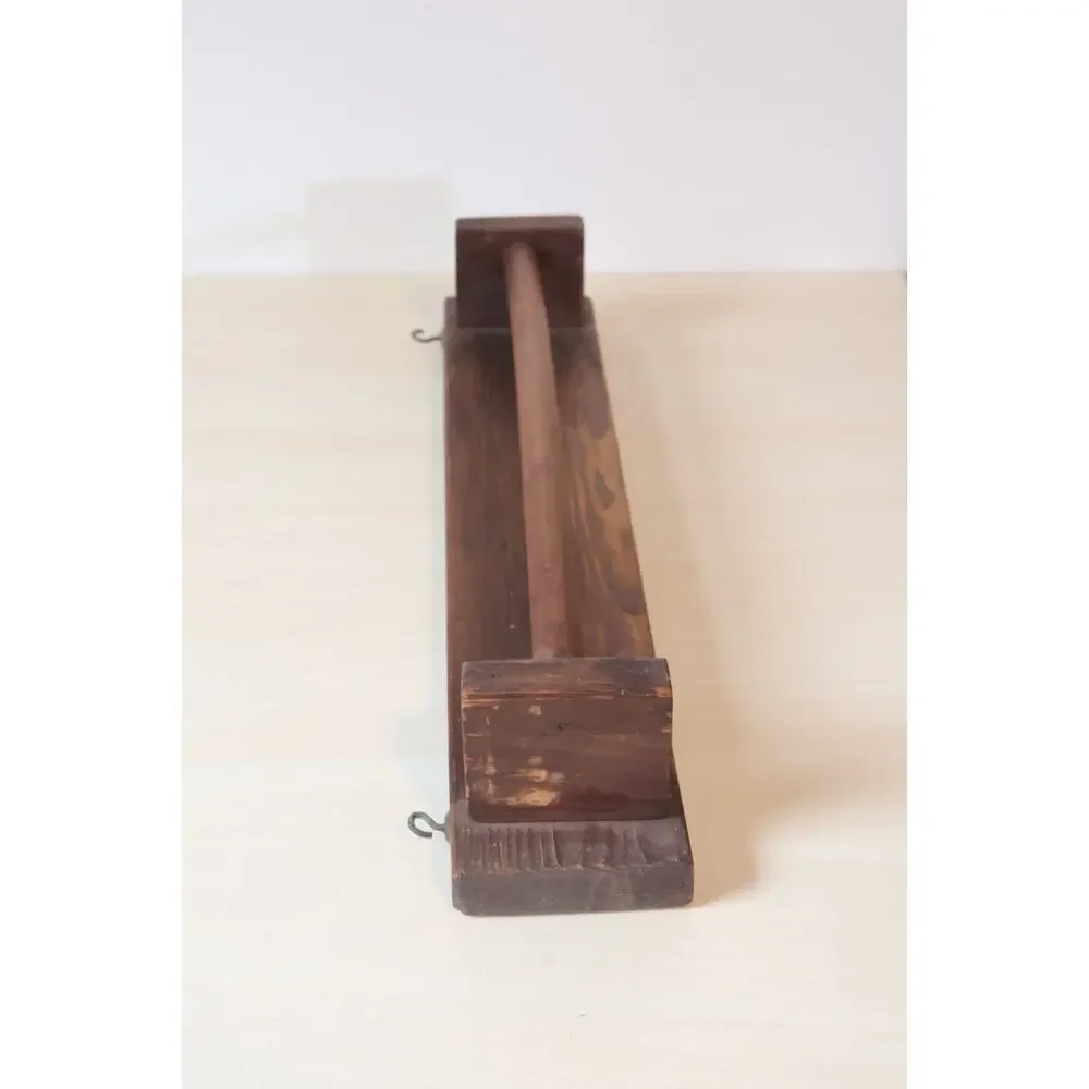 Antique Primitive Wood Towel Rack 16
